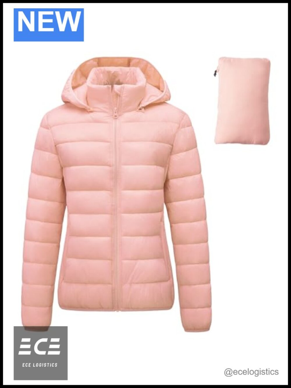 Women's Packable Puffer Jacket Ultra Lightweight Waterproof Hooded Puffy Coat